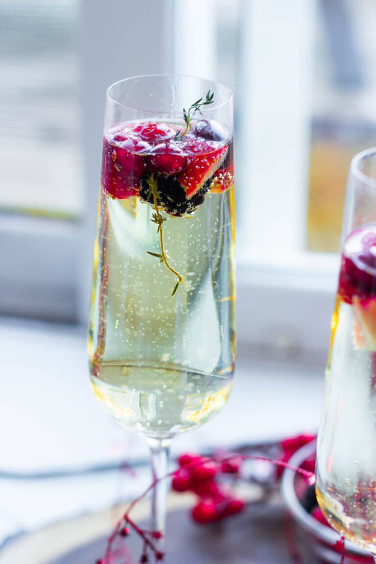 Berry and Thyme Hugo Spritz