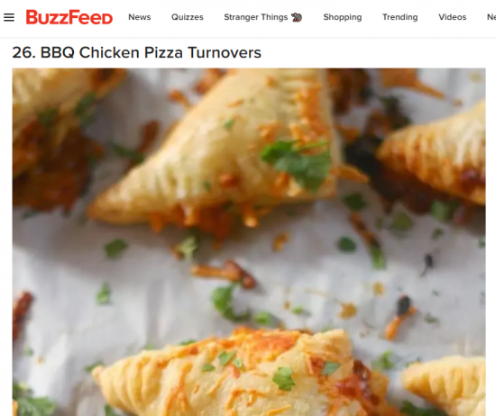 bbq chicken pizza turnovers