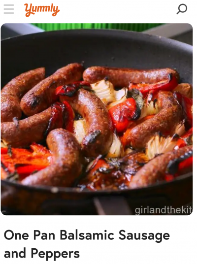 yummly sausage and peppers